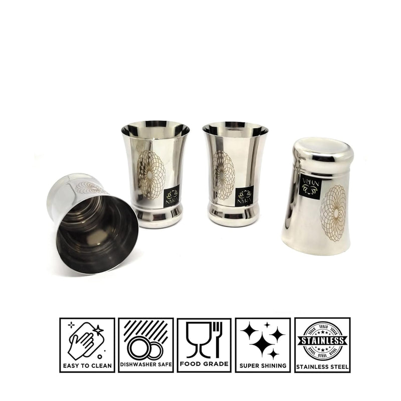 Stainless Steel Heavy Gauge Glass/Tumbler with Permanent Laser Design – Drinking Tumbler