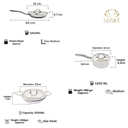 Triply Stainless Steel Cookware Set – Saucepan