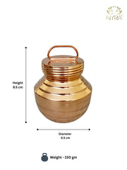 Pure Copper Gangajali with Lid – Pooja Kalash