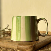 Nurture India Gorgeous Green Ceramic Coffee Cup 7-oz