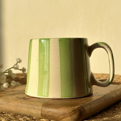 Nurture India Gorgeous Green Ceramic Coffee Cup 7-oz