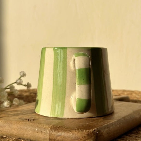 Nurture India Gorgeous Green Ceramic Coffee Cup 7-oz