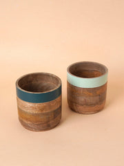 Nurture India Light Dark Green Planter Combo