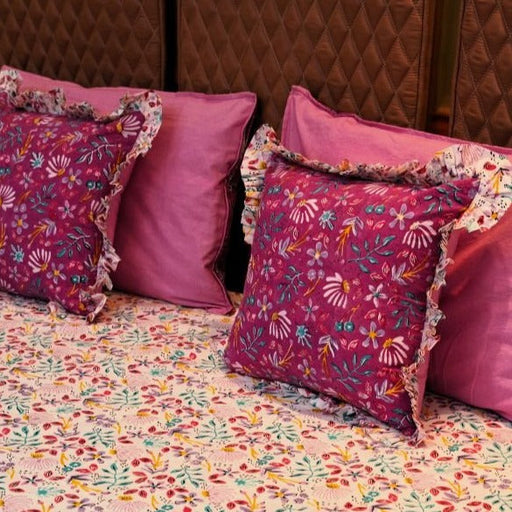Nurture India Handblockprinted Garden Eden Bedsheet