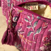 Nurture India Handblockprinted Cosmetic Pouch 3-Piece Set