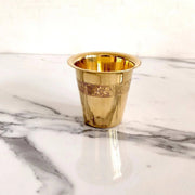 Brass Etched Tea Glass – Drink Tumbler