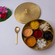 Handcrafted Brass Pooja Box Small – Utensil