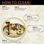 Premium Kansa/Bronze Thali Set of 6pcs – Kitchen Utensil