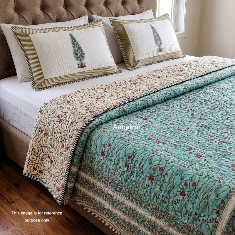 aenak-gulab-jaal-handblock-printed-reversible-quilted-bedcover-set