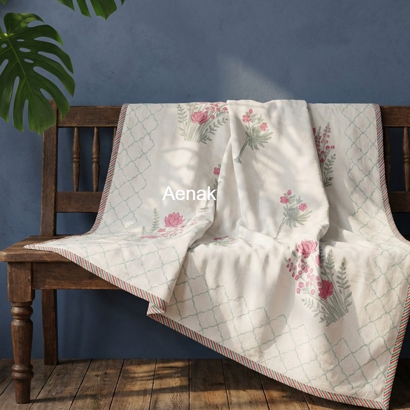 aenak-green-ashoka-handblock-printed-mulmul-cotton-reversible-dohar