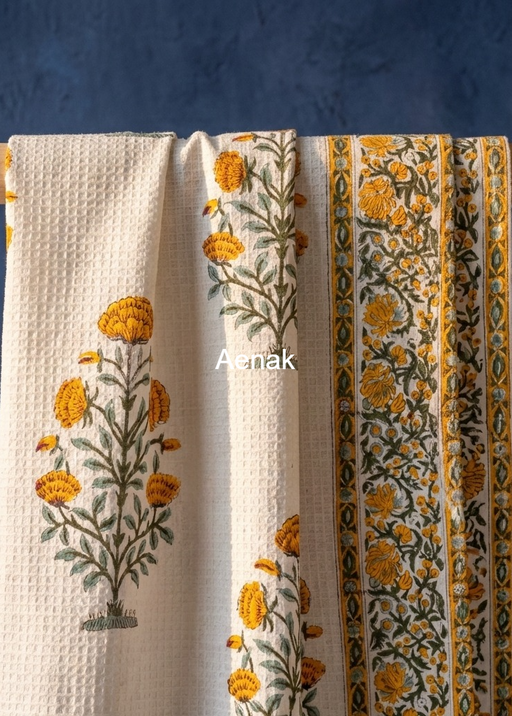 aenak-yellow-striped-handblock-waffle-cotton-towel-copy