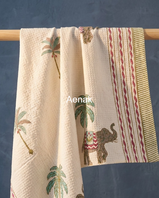 aenak-pink-floral-garden-handblock-waffle-cotton-towel-copy
