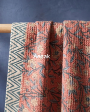 aenak-peach-pink-floral-garden-handblock-waffle-cotton-towel-copy