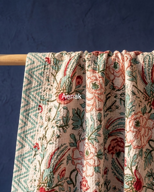 aenak-yellow-jaal-handblock-waffle-cotton-towel-copy