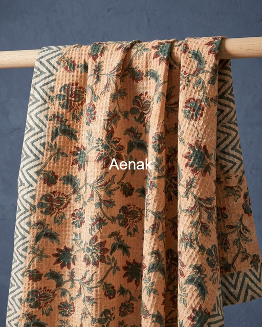 aenak-pink-anaar-handblock-waffle-cotton-towel-copy