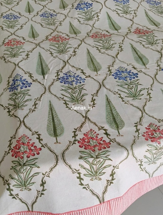aenak-blue-lotus-garden-handblock-table-cover-copy