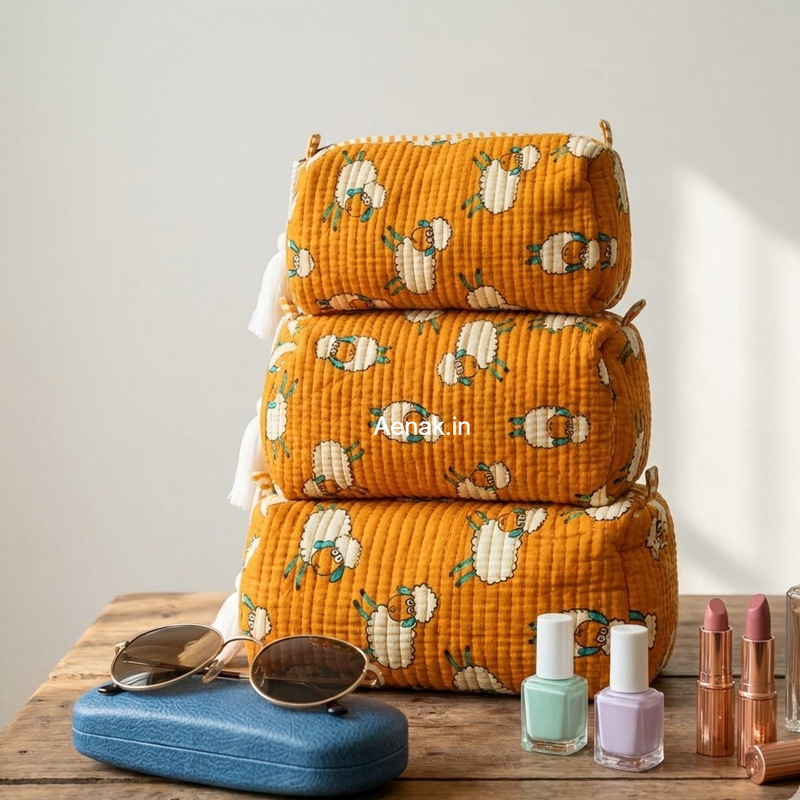 aenak-yellow-tiny-floral-quilted-vanity-pouches-set-of-3-copy