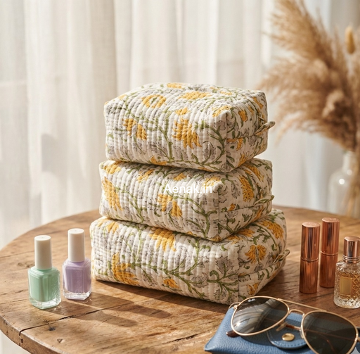 aenak-orange-sunflower-quilted-vanity-pouches-set-of-3-copy