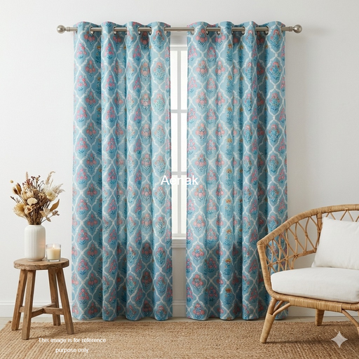 aenak-blue-little-flower-eyelet-handblock-curtains-copy