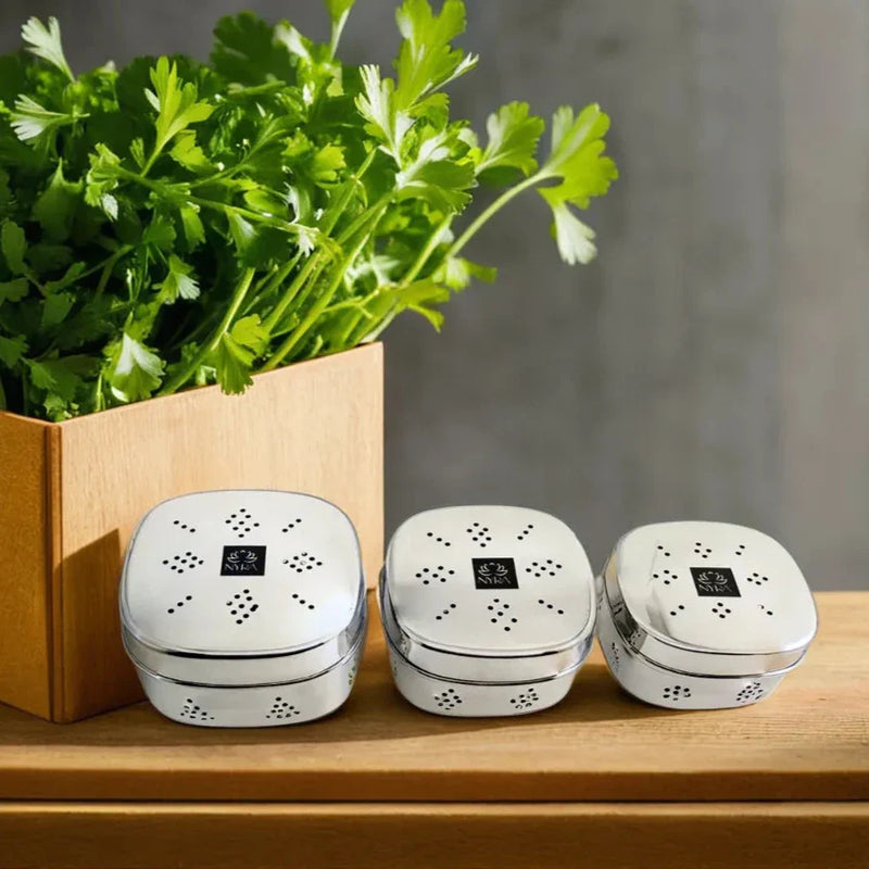 Stainless Steel Square-shaped Coriander/ – Kitchen Utensil