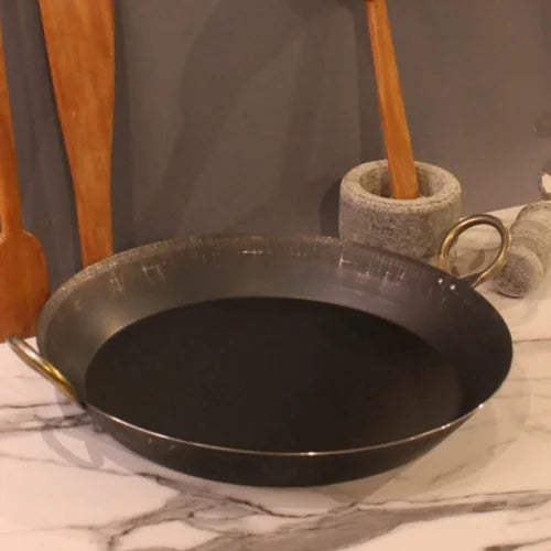 Iron Paella Pan – Flat Bottom