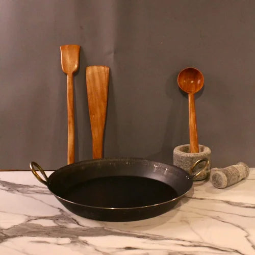 Iron Paella Pan – Flat Bottom