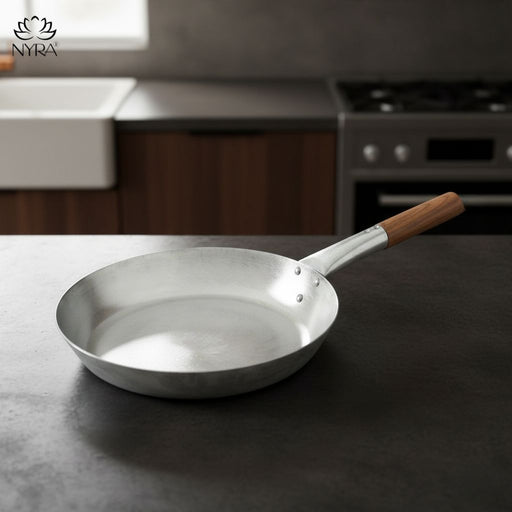 Iron Chinese Fry Pan with Wooden Handle – Frying Pan