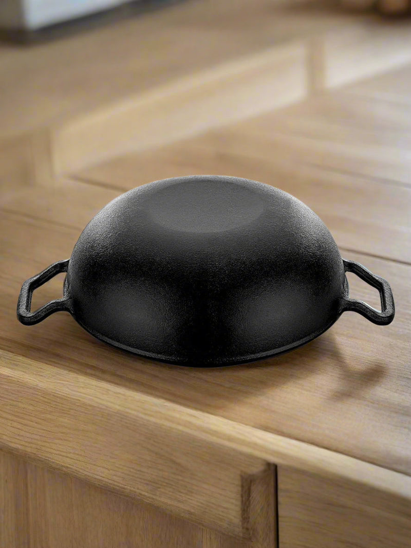 Pre-Seasoned Cast Iron Wok/Kadhai – Cooking Kadai