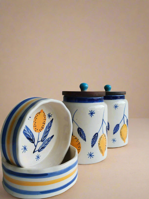 Nurture India Keep It Zesty Jar Bowl Ensemble
