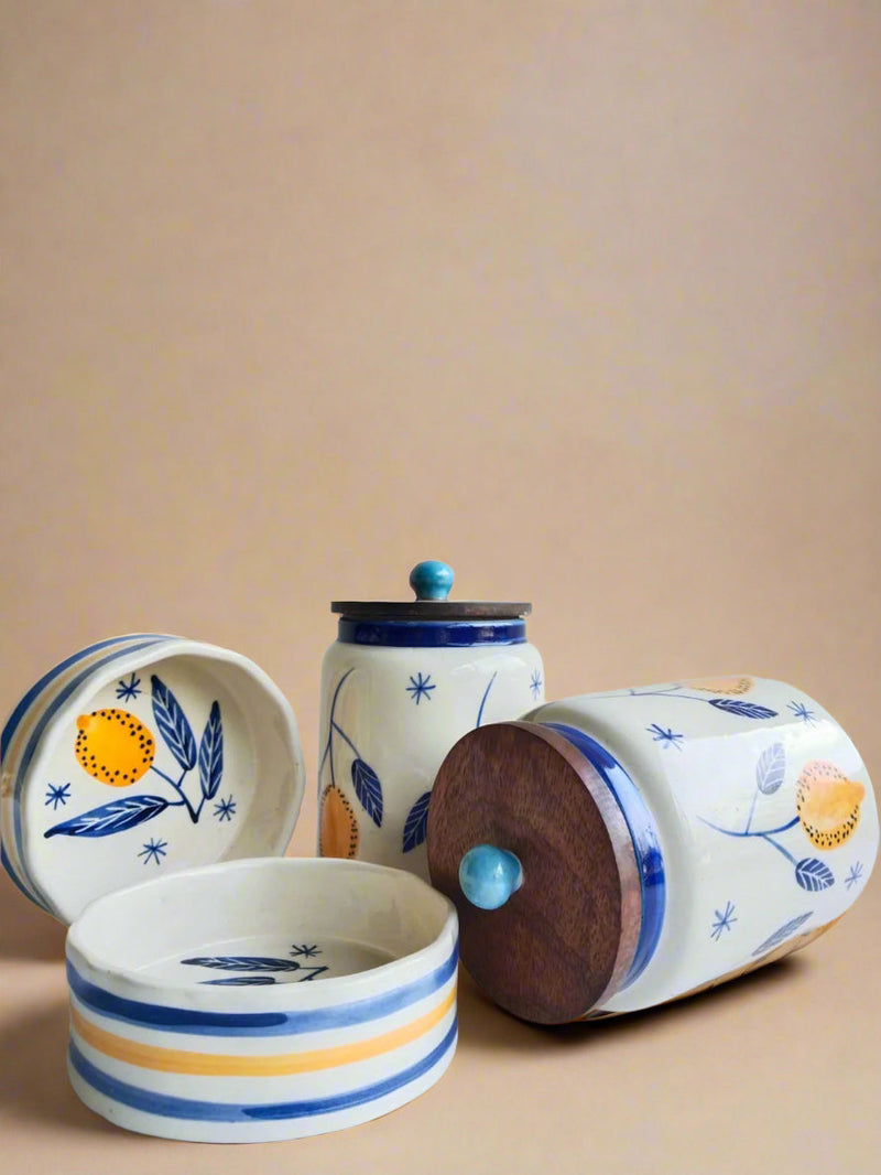 Nurture India Keep It Zesty Jar Bowl Ensemble