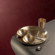 Kansa - Bronze Dinner Plate Set (Thali set: Plate, 2 katori, tumbler, 1 Spoon) – Kitchen Tool