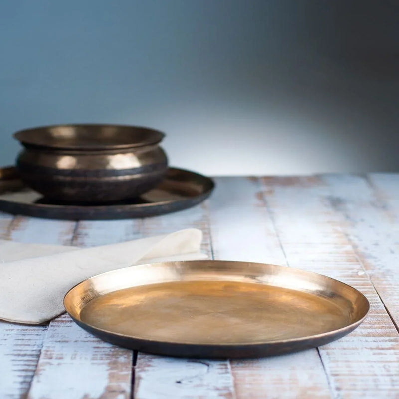 Kansa - Bronze Hand Crafted Dinner Plates – Kitchen Tool
