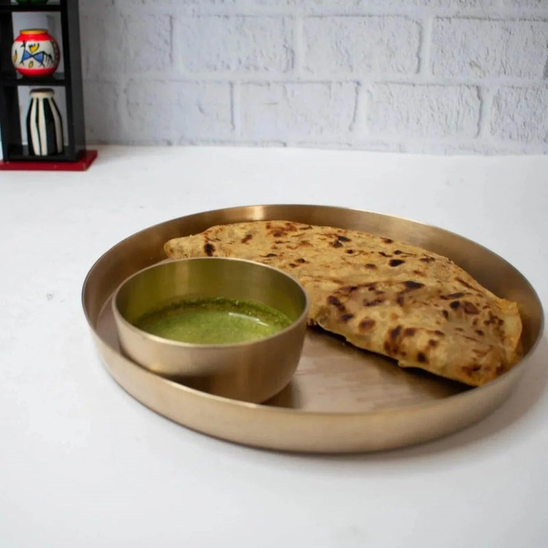 Kansa Thali Matt Finish – Serving Plate