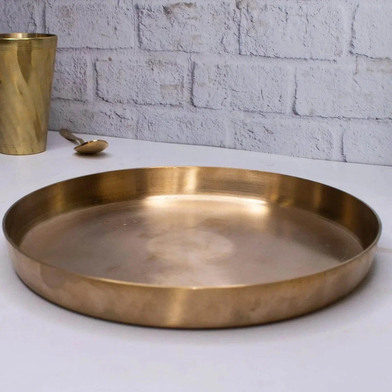 Kansa Thali Matt Finish – Serving Plate
