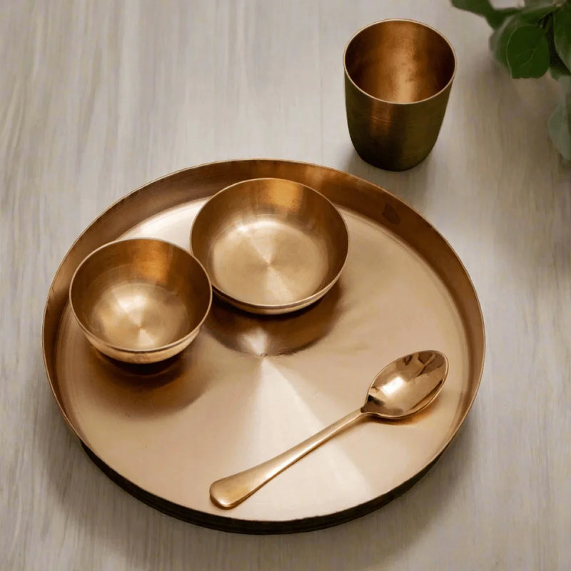 Kansa Thali Set Gujarat – Serving Plate