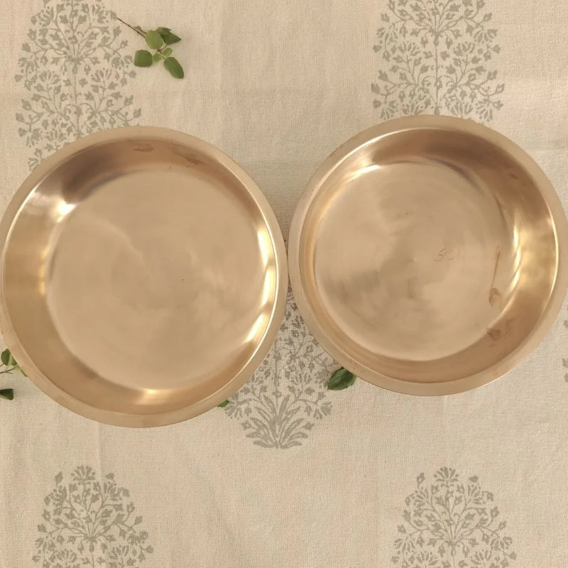 Kansa Tulsi Cookware Shallow Pan/Tope – Cooking Pot
