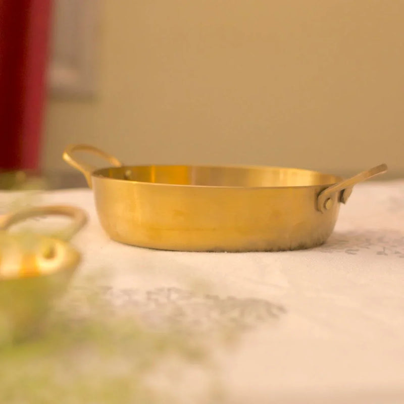 Kansa Tulsi Serveware Pan – Cooking Pan