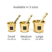 Pure Brass Mortar & Pestle – Kitchen Utensil