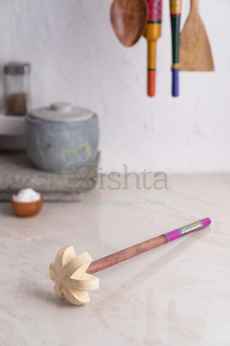 Buttermilk Churner: Lac-Turned Wood – Buttermilk Churner