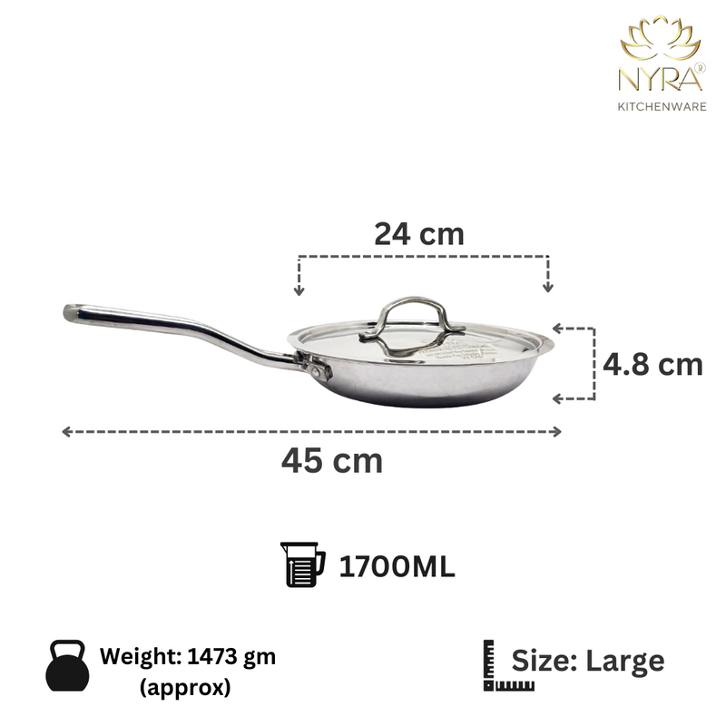 Triply Stainless Steel Frypan Set with Lid – Lid