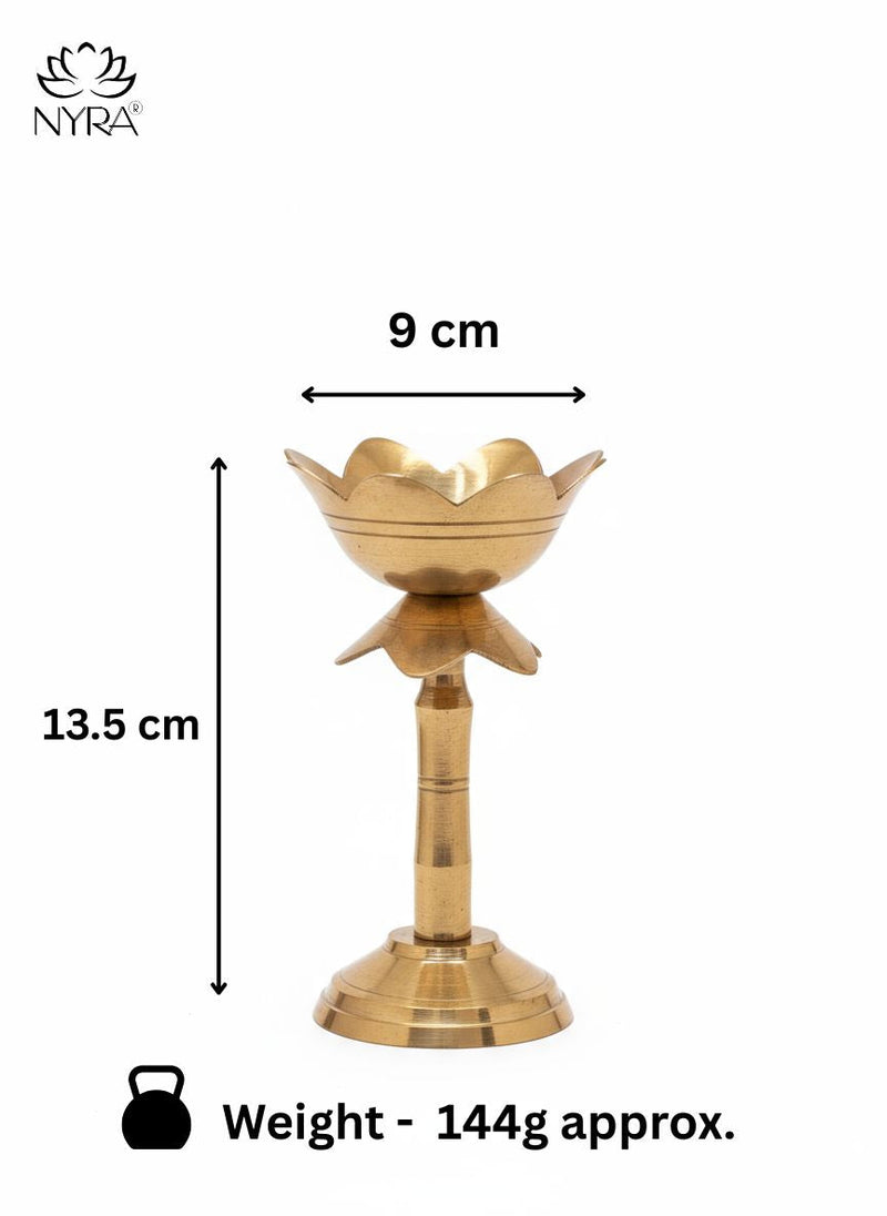 Brass Lotus Kamal Diya – Brass Oil Lamp