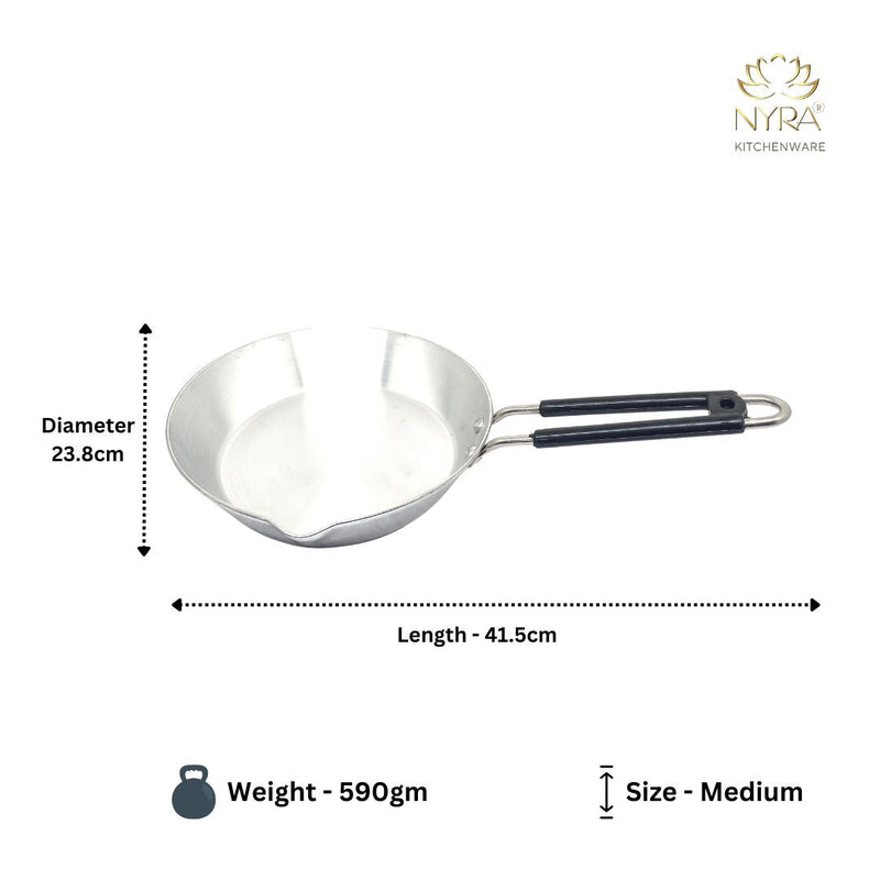 Aluminium Non-Stick Fry Pan with Dual Pour Spouts & Heat-Resistant Handle – Frying Pan