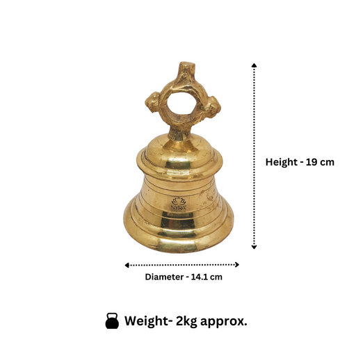 Pure Brass Temple Ghanta (2kg) – Kitchen Utensil
