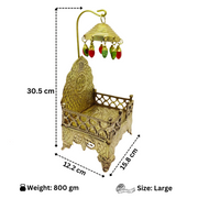 Pure Brass Singhasan/Throne for God Idols