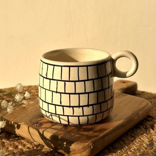 Nurture India Linear Line Theory Coffee Cup 12-oz