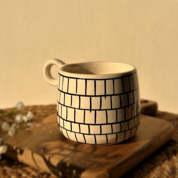 Nurture India Linear Line Theory Coffee Cup 12-oz