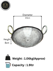 Iron/Loha Hammered Wok/Kadhai for Cooking – Cooking Kadai