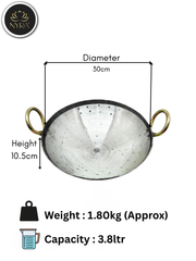 Iron/Loha Hammered Wok/Kadhai for Cooking – Cooking Kadai