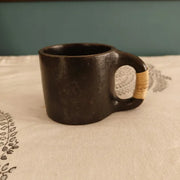 Tea /Coffee: Black Pottery Cups â€“ Handmade Clay Coffee Cups