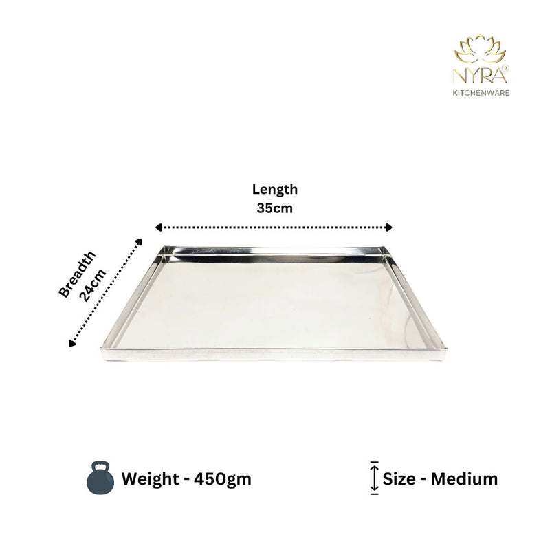 Stainless Steel Storing & Serving Tray for Sweet & Snacks – Serving Tray